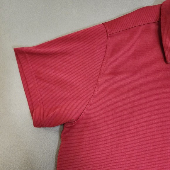 Under Armour Polo Shirt Mens 3XL Red Loose Short Sleeve - Picture 7 of 16